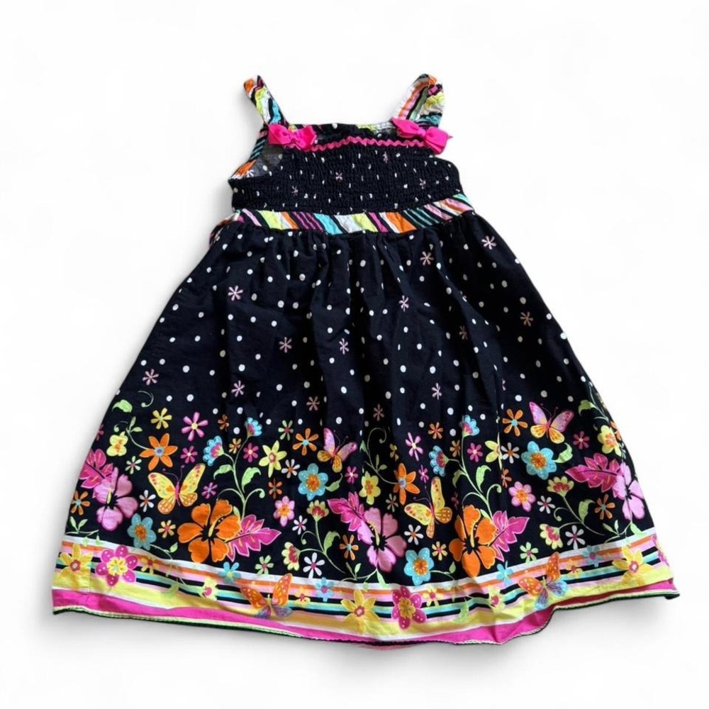 Y2K Black Floral Dress
